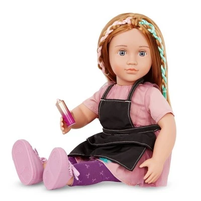 Our Generation Drew with Storybook 18" Poseable Hair Stylist Doll 4 Our Generation Drew with Storybook 18" Poseable Hair Stylist Doll - Image 2