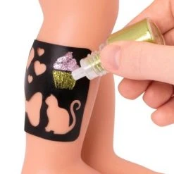 Our Generation Rosalyn with Style Book 18" Glitter Tattoo Deco Doll