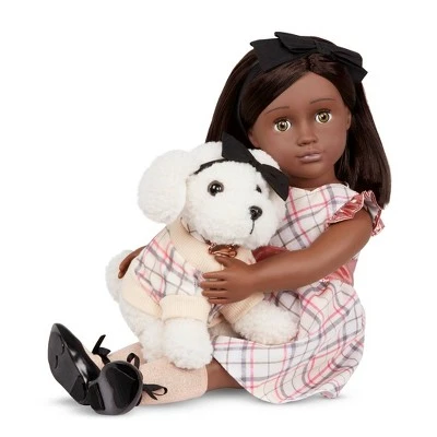 Our Generation Candice with Dog Plush Chic 18" Matching Doll & Pet Set 4 Our Generation Candice with Dog Plush Chic 18" Matching Doll & Pet Set - Image 2
