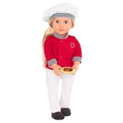 Our Generation 18" Chef Doll with Play Food Accessories - Chiara