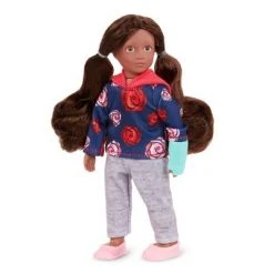 Our Generation Read & Play Set - 6" Mini Doll Keisha with Storybook