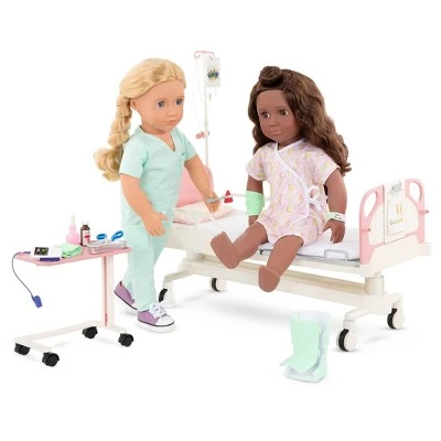 Our Generation Adjustable Hospital Bed & Doctor Set for 18" Dolls - Get Well Bed 8 Our Generation Adjustable Hospital Bed & Doctor Set for 18" Dolls - Get Well Bed - Image 6