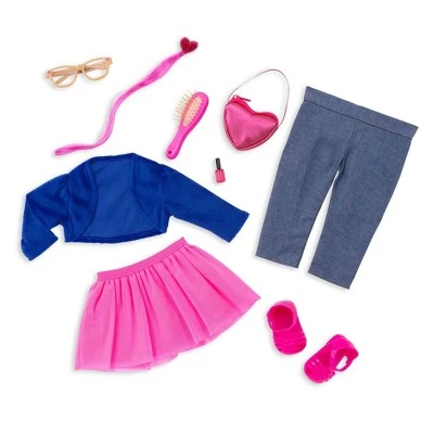Our Generation Fashion Starter Kit in Gift Box Amora with Mix & Match Outfits & Accessories 18" Fashion Doll 13 Our Generation Fashion Starter Kit in Gift Box Amora with Mix & Match Outfits & Accessories 18" Fashion Doll - Image 11