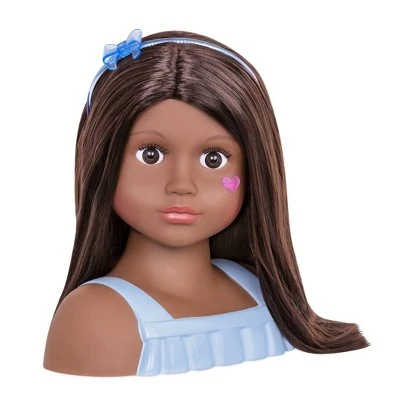 Our Generation Nessa with Accessories Styling Head Doll Brown Hair 3 Our Generation Nessa with Accessories Styling Head Doll Brown Hair - Image 2
