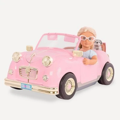 Our Generation In the Driver Seat Cruiser - Pink Convertible for 18" Dolls 4 Our Generation In the Driver Seat Cruiser - Pink Convertible for 18" Dolls - Image 2