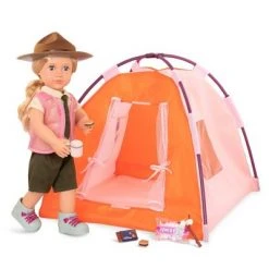 Our Generation Tent & Camping Set for 18" Dolls - All Night Campsite