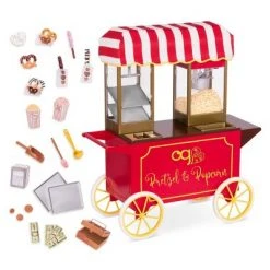 Our Generation Retro Pretzel & Popcorn Play Food Stand for 18" Dolls - Poppin' Plenty Snack Cart -us-Our Generation Sales Shop unnamed file 290