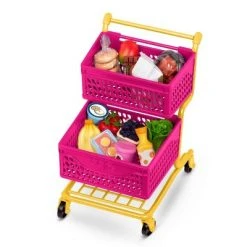 Our Generation Grocery Day Shopping Cart Pink & Yellow Accessory Set for 18" Dolls -us-Our Generation Sales Shop unnamed file 411