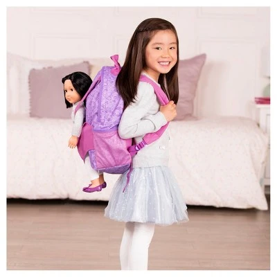 Our Generation School Bag Accessory for Kids and 18" Dolls - Hop On Doll Carrier Backpack 4 Our Generation School Bag Accessory for Kids and 18" Dolls - Hop On Doll Carrier Backpack - Image 2