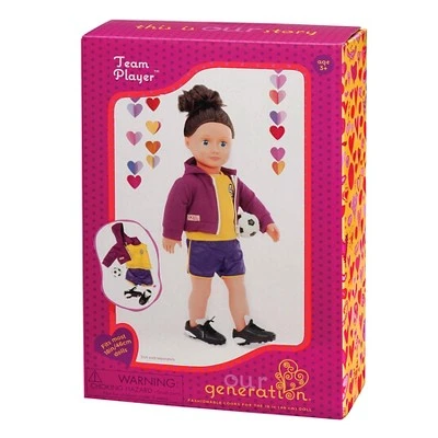 Our Generation Soccer Outfit for 18" Dolls - Team Player 4 Our Generation Soccer Outfit for 18" Dolls - Team Player - Image 2