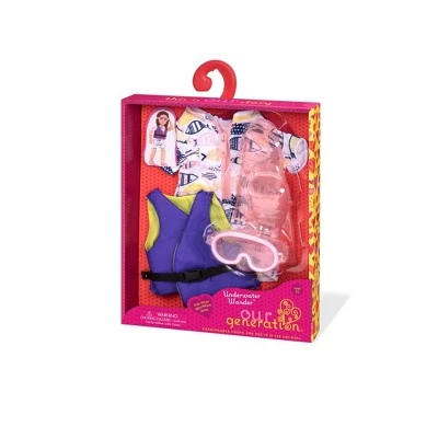 Our Generation Underwater Wonder Swim Fin Outfit for 18" Dolls 4 Our Generation Underwater Wonder Swim Fin Outfit for 18" Dolls - Image 2