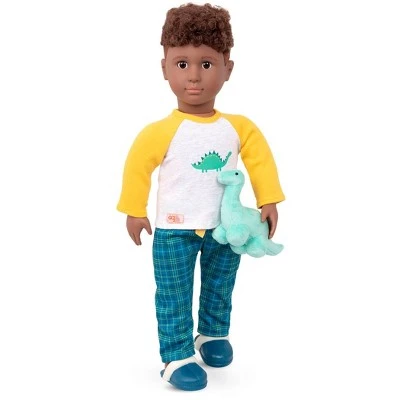 Our Generation 18" Boy Doll Dinosaur Pajama Outfit - Dino-Snores 3 Our Generation 18" Boy Doll Dinosaur Pajama Outfit - Dino-Snores