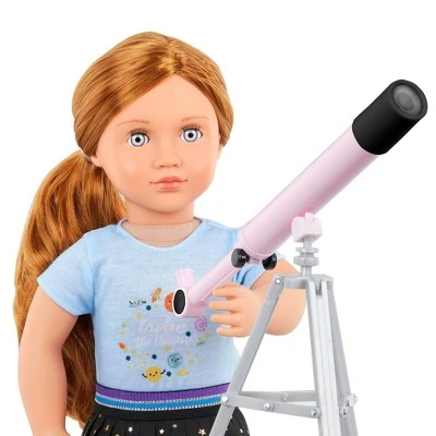 Our Generation Science Outfit with Pink Telescope for 18" Dolls - Hidden in the Stars 4 Our Generation Science Outfit with Pink Telescope for 18" Dolls - Hidden in the Stars - Image 2