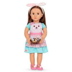 Our Generation Rabbits & Carrots Bunny-Themed Baking Outfit for 18" Dolls
