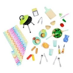 Our Generation Picnic Table Set with Play Food Accessories for 18" Dolls - Pink 8 Our Generation Picnic Table Set with Play Food Accessories for 18" Dolls - Pink -us-Our Generation Sales Shop unnamed file 673