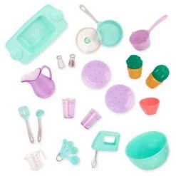 Our Generation Kitchen Accessory with Play Food for 18" Dolls - Gourmet Kitchen Playset - Lilac -us-Our Generation Sales Shop unnamed file 688