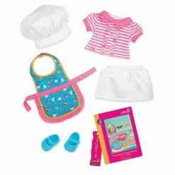 Our Generation 18" Posable Cooking Doll Jenny with Gourmet Kitchen Playset & Storybook (Red) -us-Our Generation Sales Shop unnamed file 800