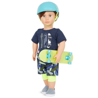 Our Generation Theodore 18" Skateboarder Boy Doll 4 Our Generation Theodore 18" Skateboarder Boy Doll - Image 2