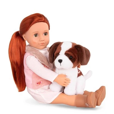 Our Generation 18" Doll & Pet Set - Delphia with Plush Saint Bernard Dog 3 Our Generation 18" Doll & Pet Set - Delphia with Plush Saint Bernard Dog