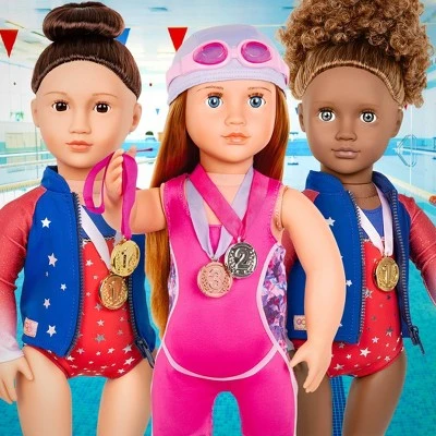 Our Generation Athletic Team Series 18" Gymnastics Doll - Nya 3 Our Generation Athletic Team Series 18" Gymnastics Doll - Nya