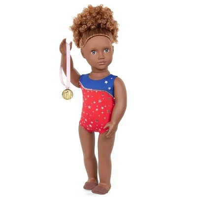 Our Generation Athletic Team Series 18" Gymnastics Doll - Nya 4 Our Generation Athletic Team Series 18" Gymnastics Doll - Nya - Image 2